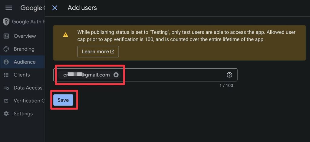Add user details