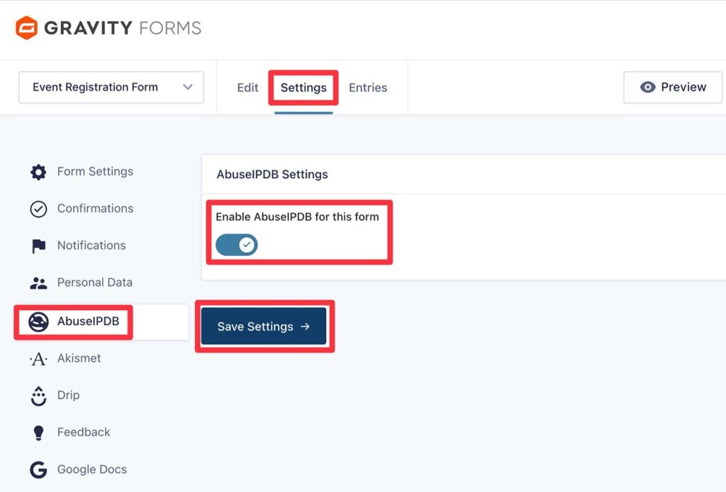 Manual toggle for forms