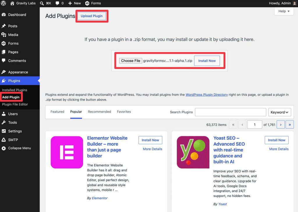 Install the add-on