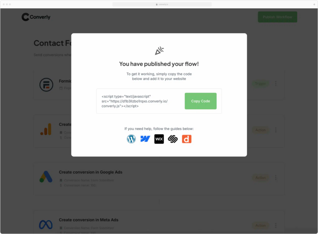 Get Converly Code
