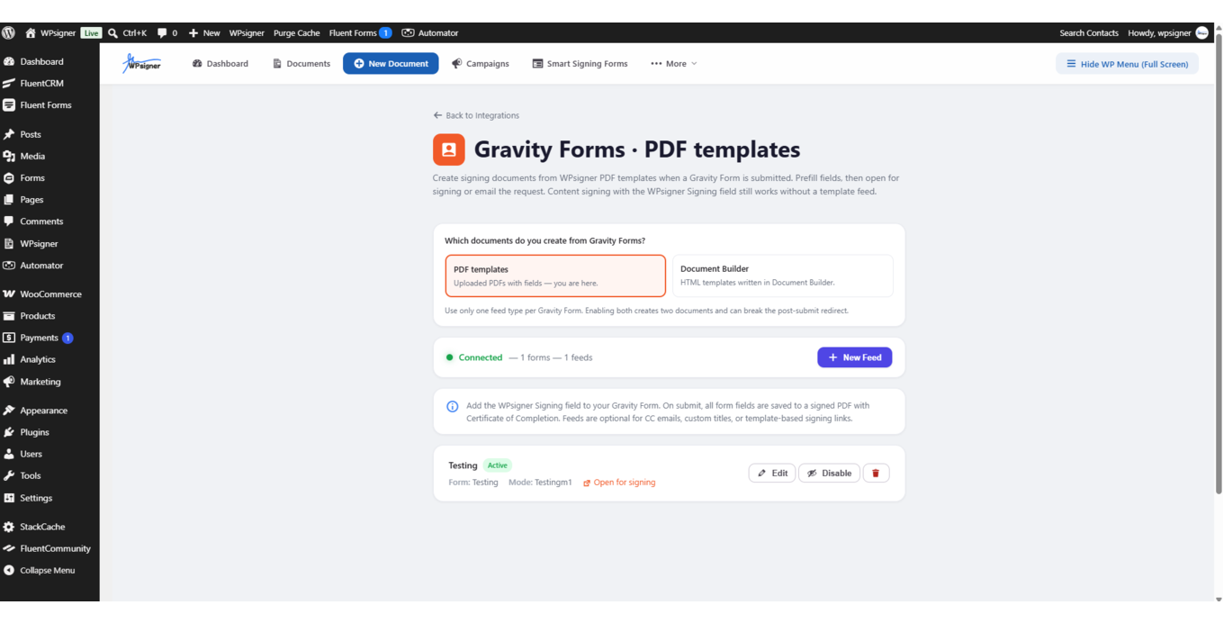 WPsigner for Gravity Forms