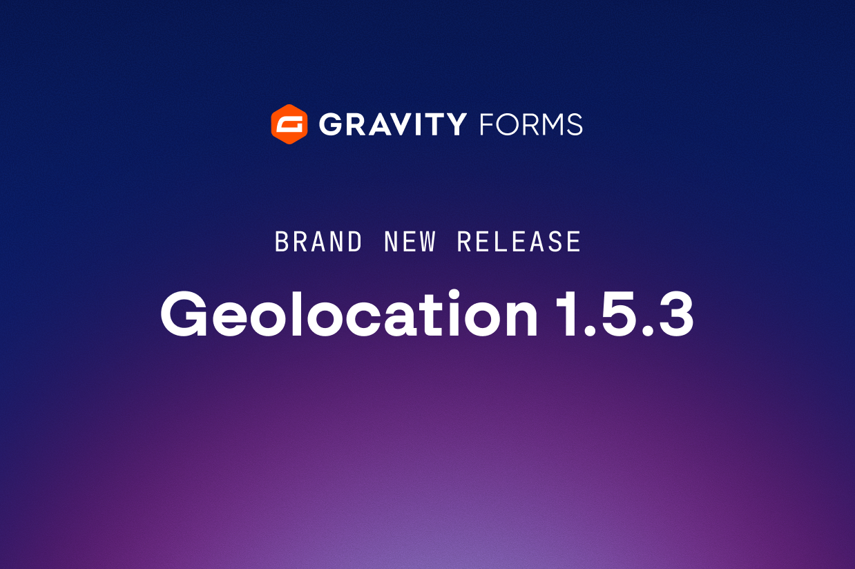 Brand new release: Geolocation 1.5.3