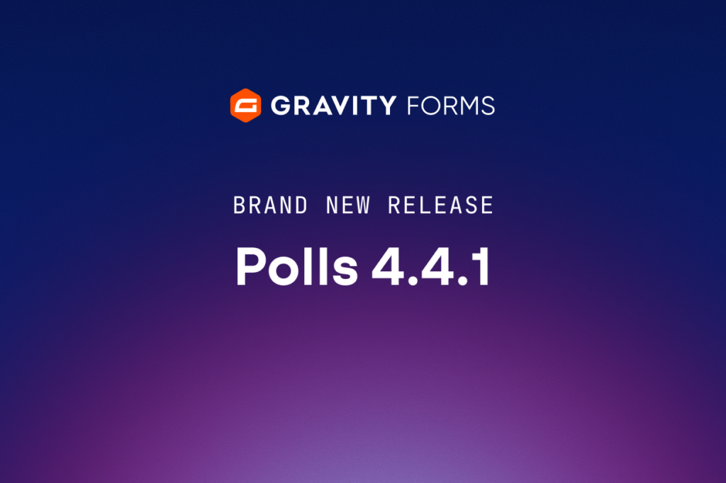 Brand new release: Polls 4.4.1