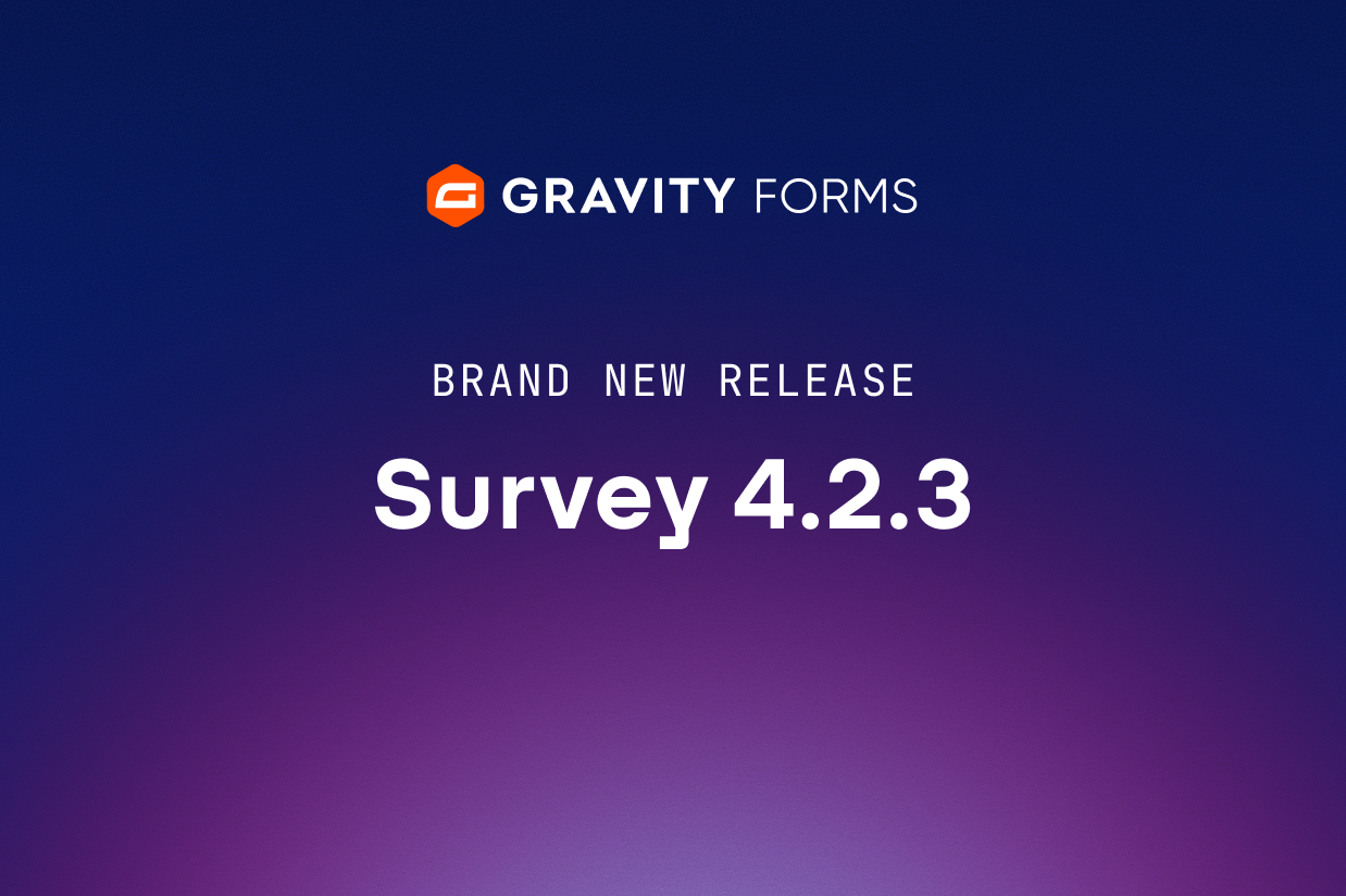 Brand new release: Survey 4.2.3