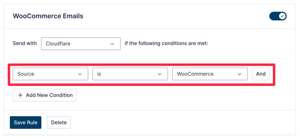 Plugin email rule