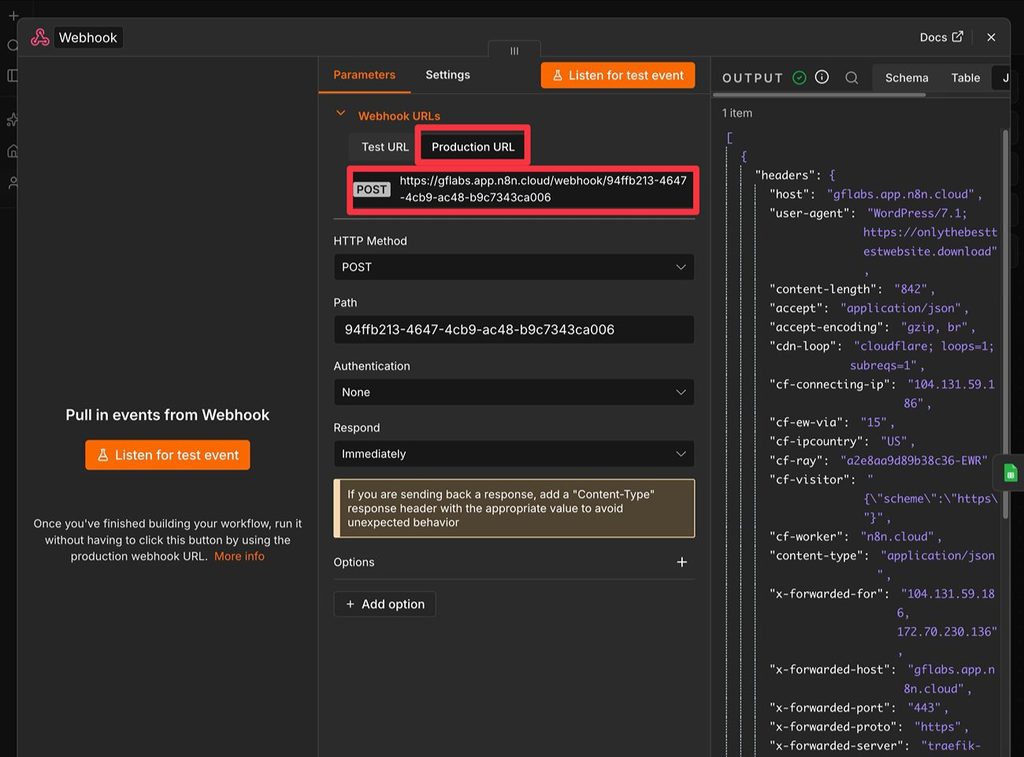 Use production URL and publish workflow