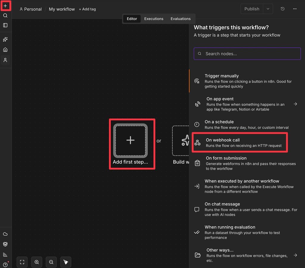 Create workflow
