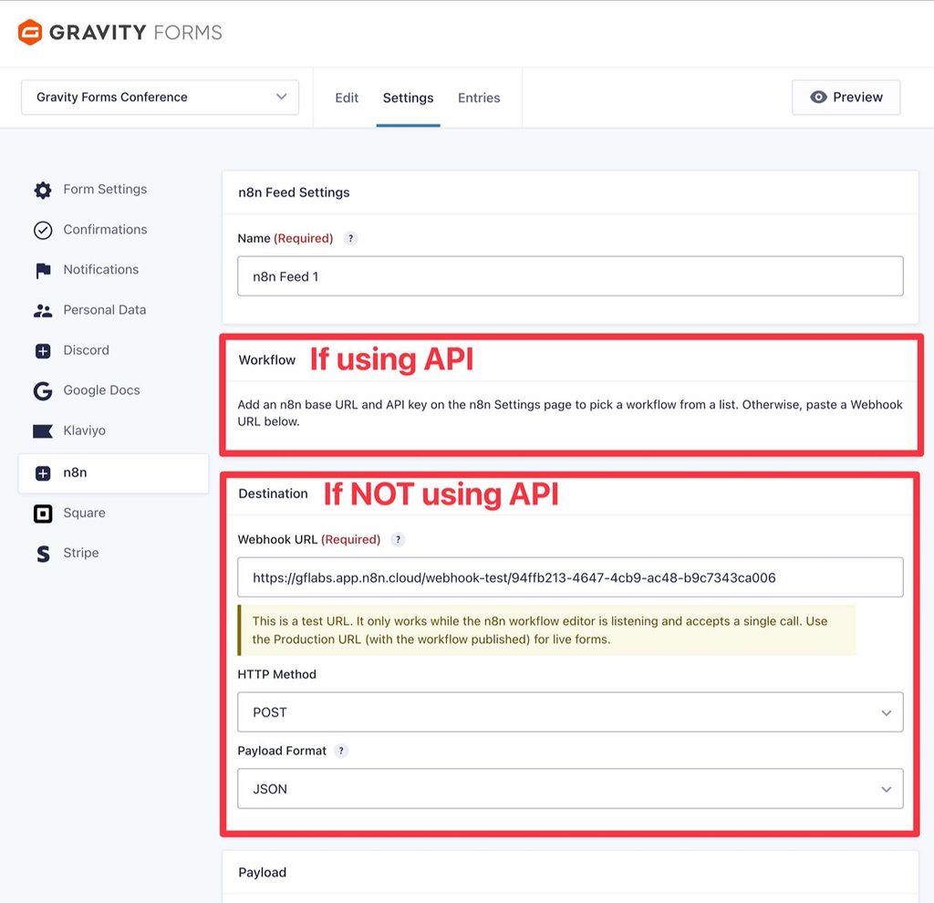 Connect feed to workflow
