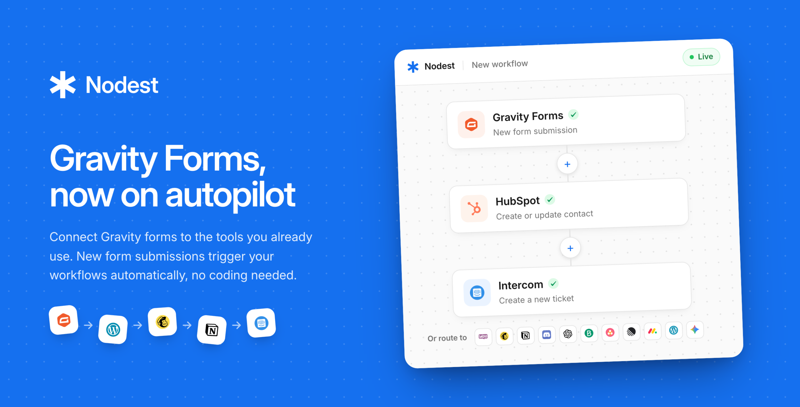 Nodest – No-Code Automation and Workflow Builder