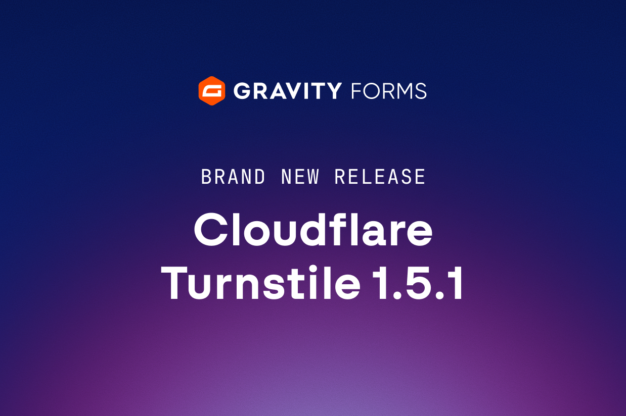 Brand new release: Cloudflare Turnstile 1.5.1