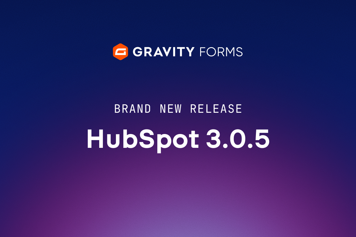 Brand new release: HubSpot 3.0.5
