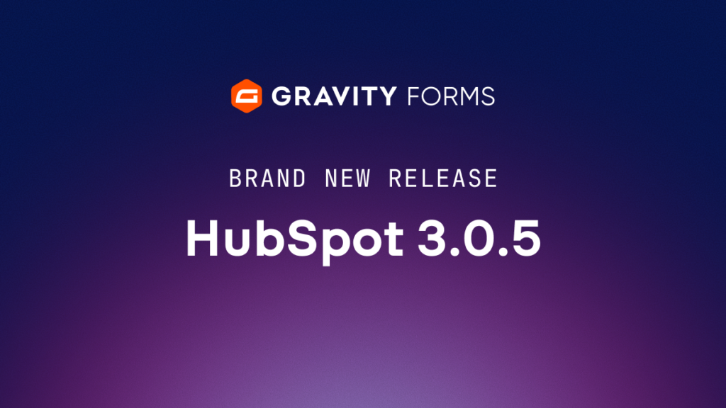 Brand new release HubSpot 3.0.5